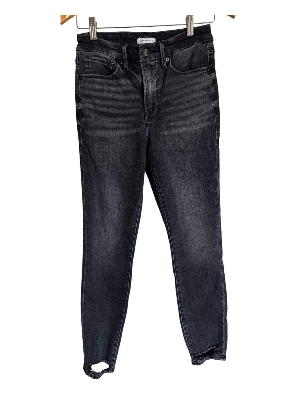 GOOD AMERICAN Jeans Good Legs Shadow Skinny 6/28 black